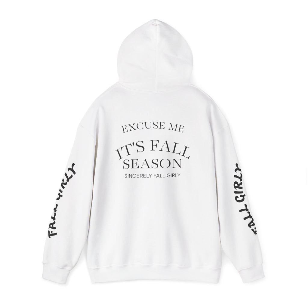 Fall Girly Hoodie – Cozy Pumpkin & Fireplace graphic - ElanabyElane