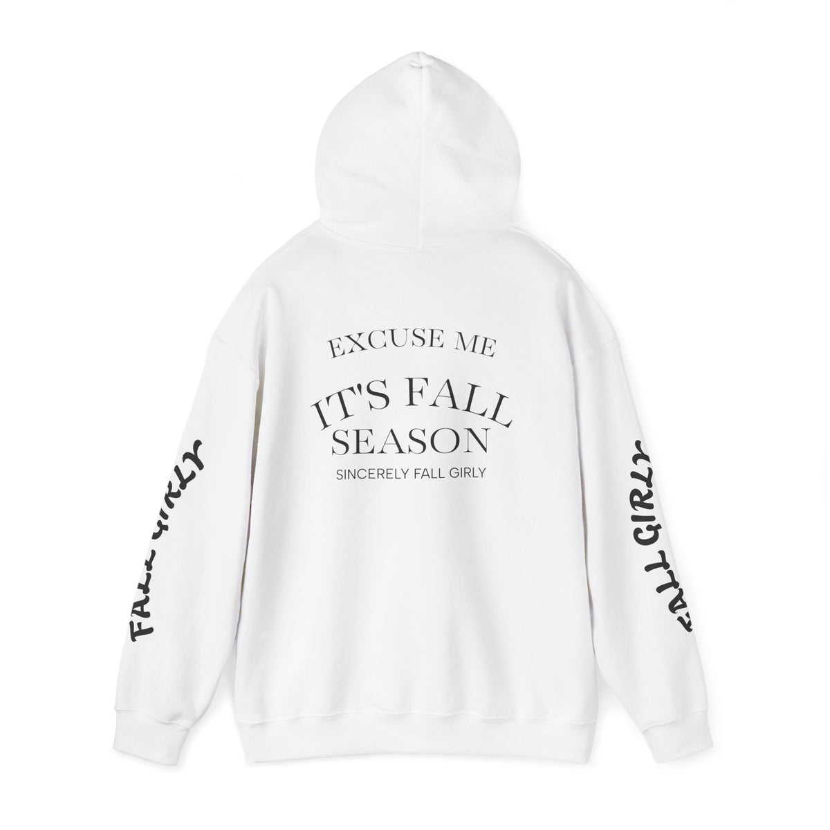 Fall Girly Hoodie – Cozy Pumpkin & Fireplace graphic - ElanabyElane