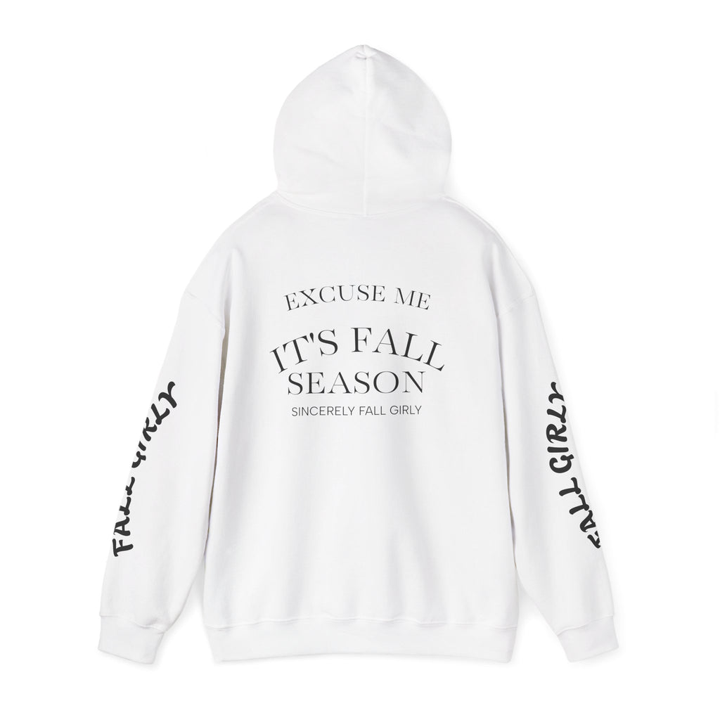 Fall Girly Hoodie – Cozy Pumpkin & Fireplace Autumn Sweatshirt