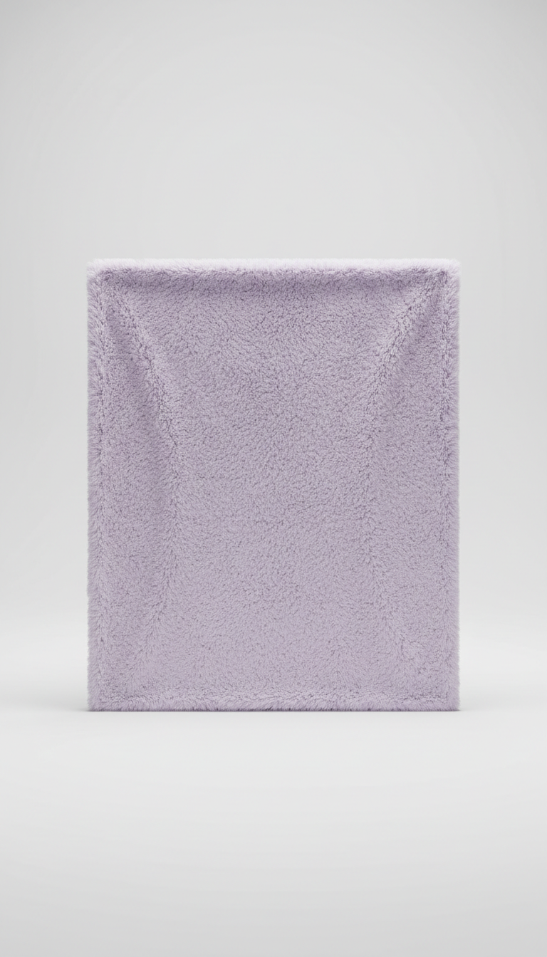 Plush Fleece Blanket in Lavender Mist